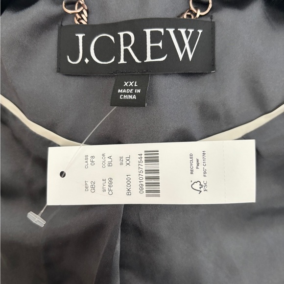 J. Crew Black Faux Fur Jacket - Picture 5 of 5